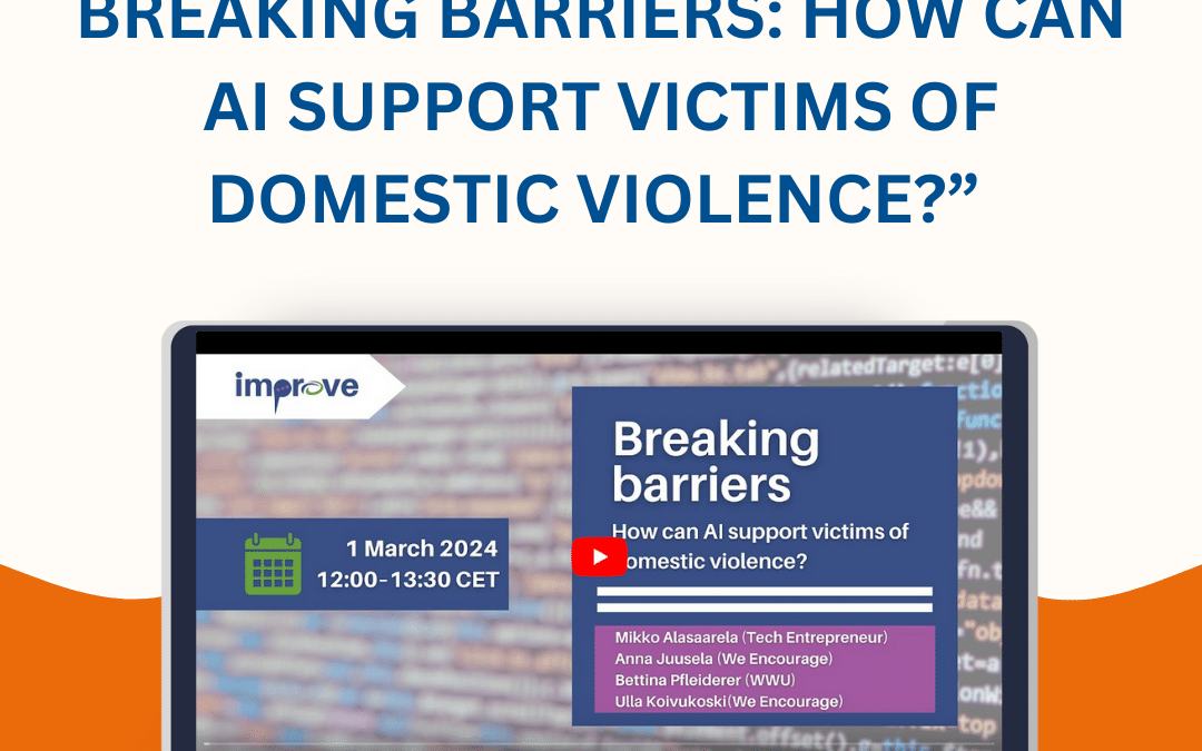 Webinar: “Breaking Barriers: How Can AI Support Victims of Domestic Violence?”