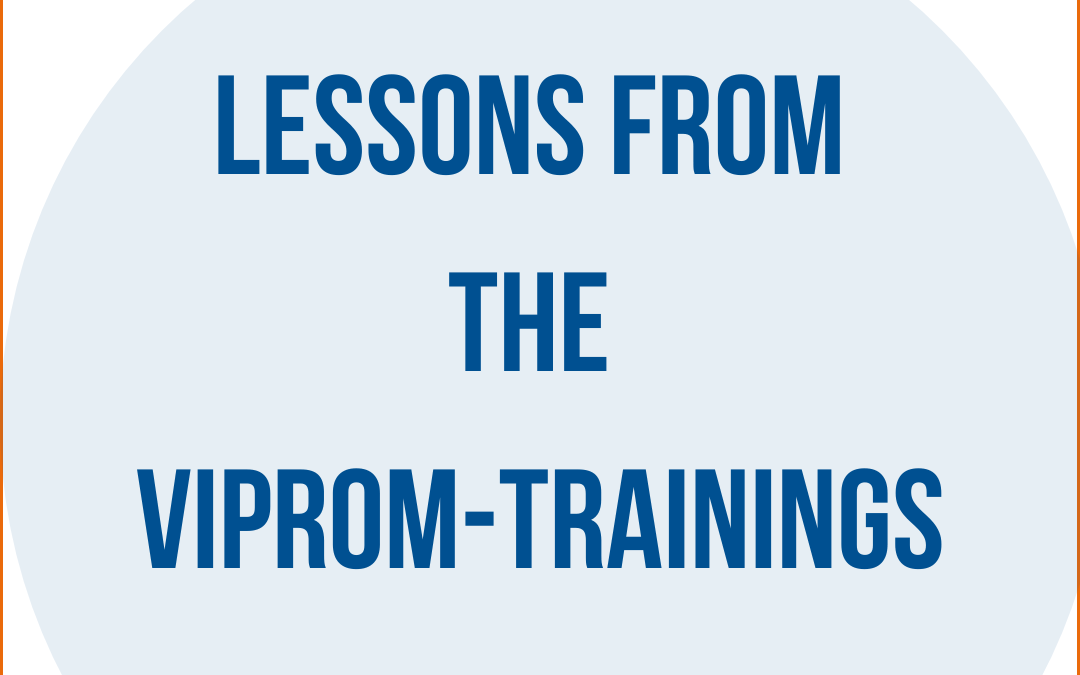 Lessons from the VIPROM-Trainings – Results from a Multi-Perspective Evaluation